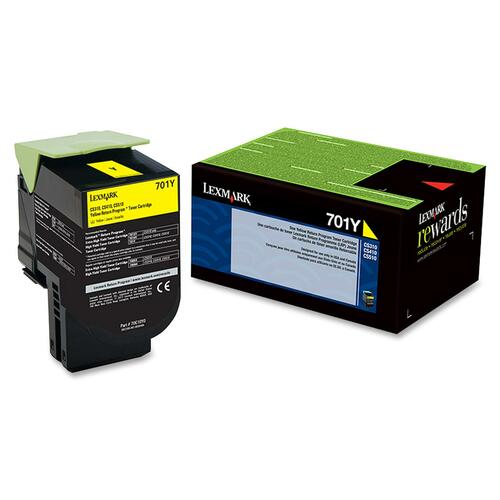 Lexmark 70C10C0/K0/M0/Y0 Toner Cartridges 70C10Y0