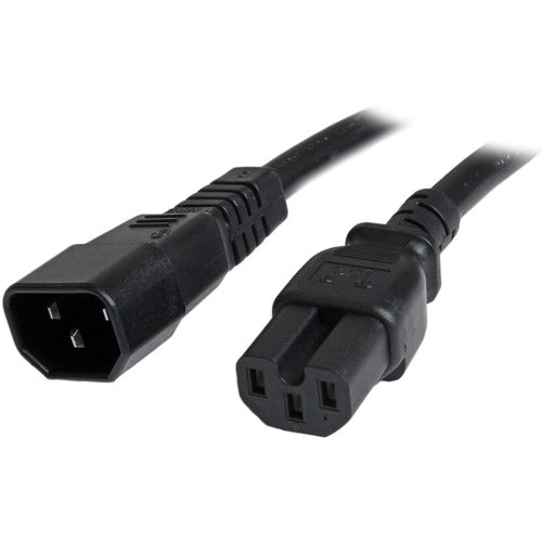 StarTech.com 3 ft 14 AWG Computer Power Cord - IEC C14 to IEC C15 PXTC14C153