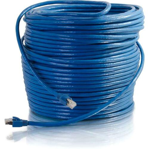 C2G 250ft Cat6 Shielded Ethernet Cable - Cat 6 Network Patch Cable - Blue 43123