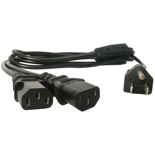 StarTech.com 6ft Computer Power Cord 5-15P to 2x C13 PXT101Y