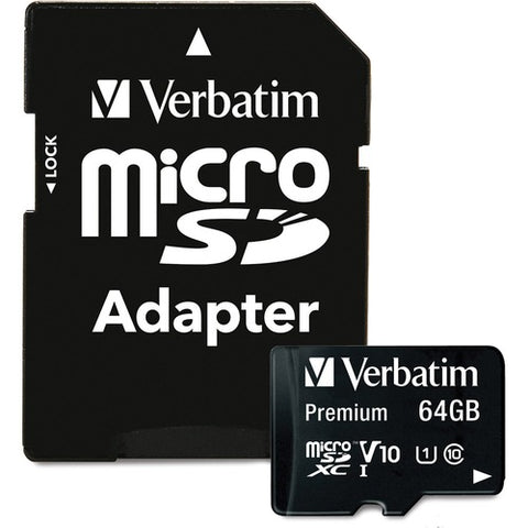 Verbatim Premium 64GB microSDXC Card 44084