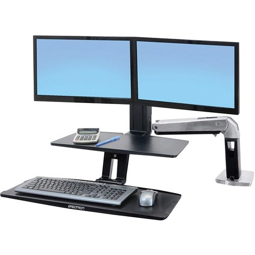 Ergotron 2439226 WorkFit-A Dual Monitor Stand 24-392-026