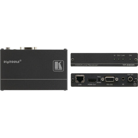 Kramer HDMI, Bidirectional RS?232 &amp; IR over HDBaseT Twisted Pair Receiver TP-580R