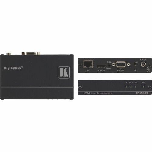 Kramer HDMI, Bidirectional RS?232 &amp; IR over HDBaseT Twisted Pair Transmitter TP-580T