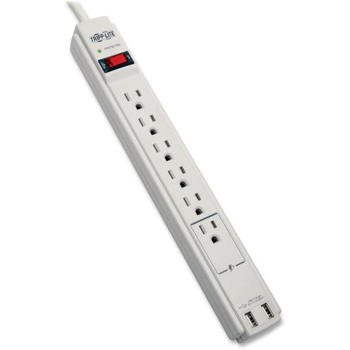 Tripp Lite by Eaton 6-outlet 2100J Surge Protector TLP606USB