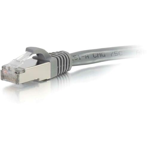 C2G 10ft Cat6a Snagless Shielded (STP) Ethernet Network Patch Cable - Gray 00647