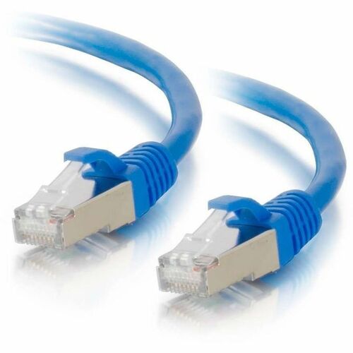 C2G 10ft Cat6a Snagless Shielded STP Ethernet Network Patch Cable - Blue 00681