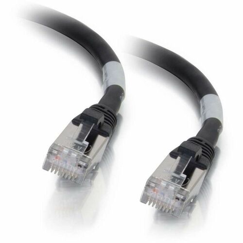 C2G 15ft Cat6a Snagless Shielded STP Ethernet Network Patch Cable - Black 00718