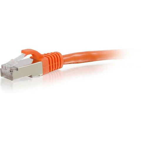 C2G 2ft Cat6 Snagless Shielded (STP) Ethernet Network Patch Cable - Orange 00877