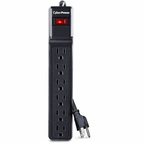 CyberPower CSB604 Essential 6-Outlets Surge Suppressor with 900 Joules and 4FT Cord CSB604