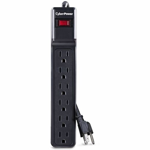 CyberPower CSB6012 Essential 6-Outlets Surge Suppressor with 1200 Joules and 12FT Cord CSB6012