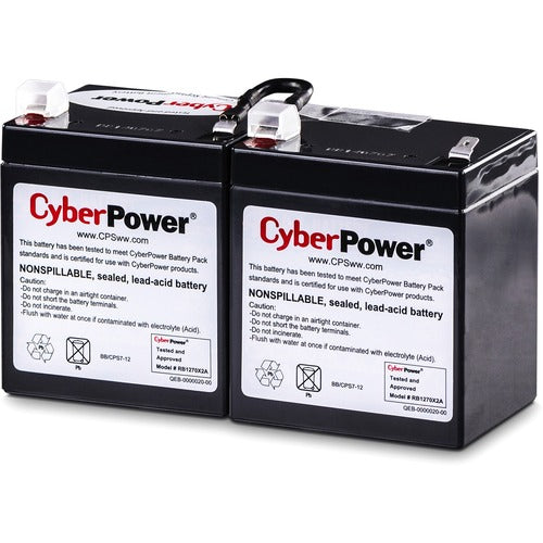 CyberPower RB1270X2A UPS Replacement Battery Cartridge 12V 7AH RB1270X2A