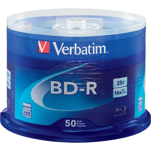 Verbatim BD-R 25GB 16X with Branded Surface - 50pk Spindle 98397