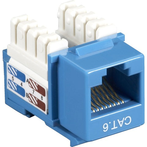 Black Box CAT6 Value Line Keystone Jack, Blue CAT6J-BL