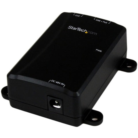 StarTech.com 1-Port Gigabit Midspan - PoE+ Injector - 802.3at and 802.3af - Wall-Mountable POEINJ1G