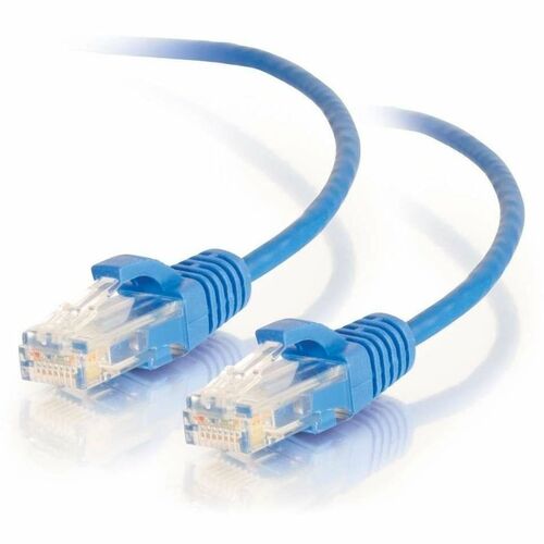 C2G 7ft Cat6 Slim Snagless Unshielded (UTP) Ethernet Cable - Blue 01080