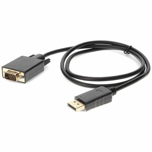 AddOn 3ft (1M) Displayport to VGA Black Adapter - M/M DISPORT2VGAMM3B