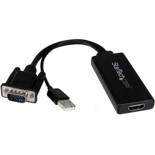 StarTech.com VGA to HDMI Adapter with USB Power &amp; Audio VGA2HDU