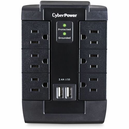 CyberPower Professional Surge CSP600WSU 6-Outlets Surge Suppressor/Protector CSP600WSU