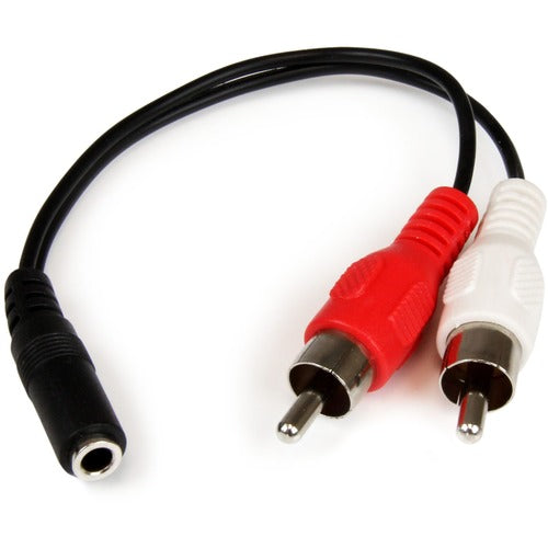 StarTech.com 6in Stereo Audio Cable - 3.5mm Female to 2x RCA Male MUFMRCA