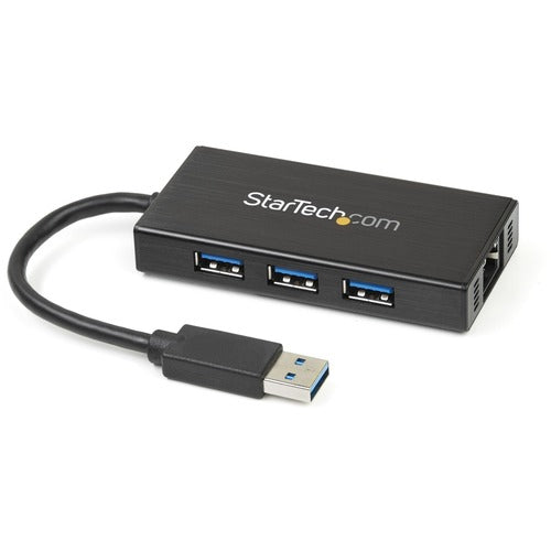 StarTech.com Aluminum USB 3.0 Hub w/ GbE Adapter ST3300GU3B