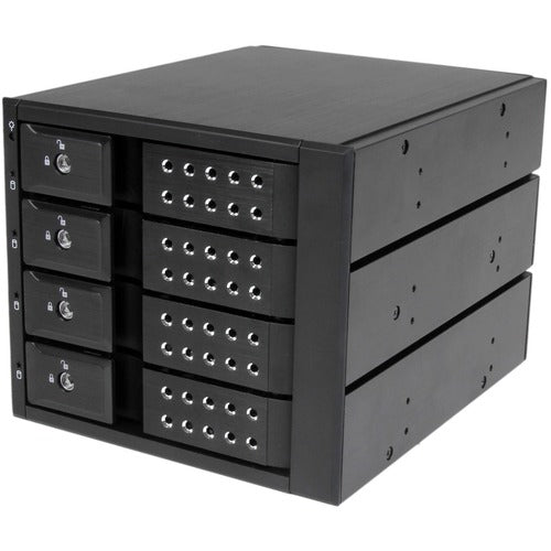 StarTech.com 4 Drive Trayless 3.5in SATA/SAS Mobile Rack HSB4SATSASBA