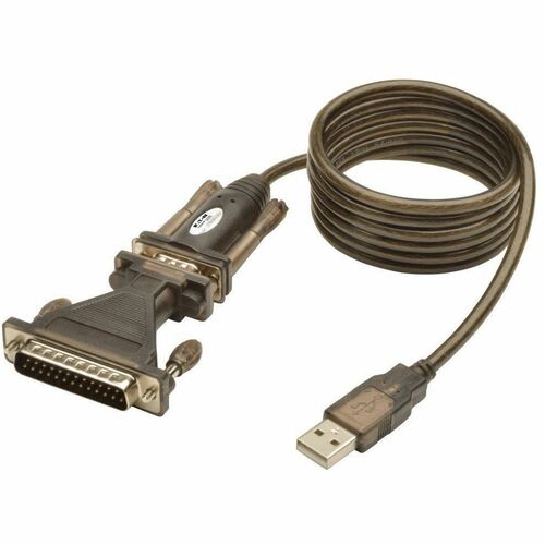 Tripp Lite by Eaton USB-to-Serial Cable Adapter (USB-A to DB25 M/M) U209-005-DB25