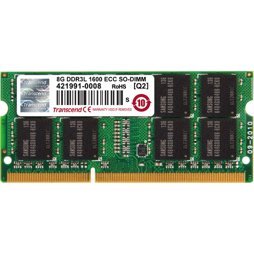 Transcend 8GB DDR3L 1600 ECC-SODIMM CL11 2Rx8 TS1GSK72W6H