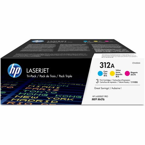 HP 312A (CF440AM) Toner Cartridge Tri-pack CF440AM