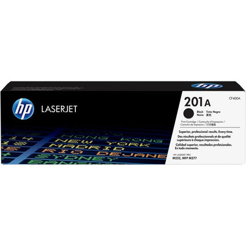 HP 201A Black Original LaserJet Toner Cartridge (~1,500 pages) CF400A