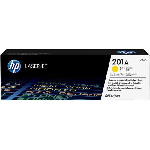 HP 201A Yellow Original LaserJet Toner Cartridge (~1,400 pages) CF402A