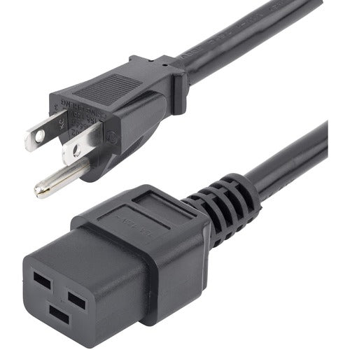 StarTech.com Computer Power Cord - NEMA 5-15P to C19, 14 AWG, 6 ft PXT515C19146