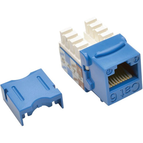 Tripp Lite by Eaton Cat6/Cat5e 110 Style Punch Down Keystone Jack - Blue, 25-Pack N238-025-BL