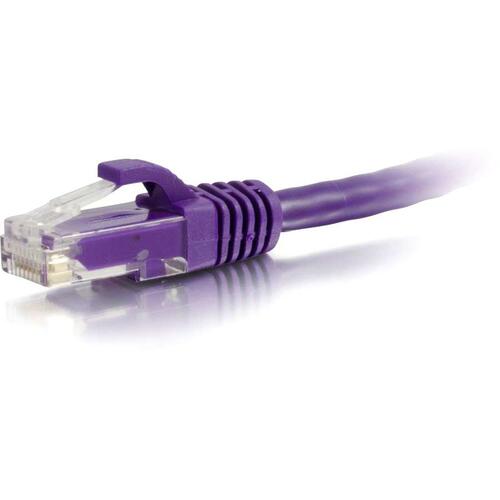 C2G 7ft Cat6 Unshielded Ethernet Cable - Cat 6 Network Patch Cable - Purple 27802