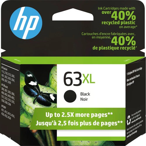 HP 63XL High Yield Black Original Ink Cartridge F6U64AN#140