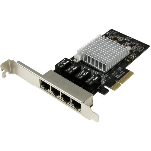 StarTech.com 4-Port Gigabit Ethernet Network Card - PCI Express, Intel I350 NIC ST4000SPEXI