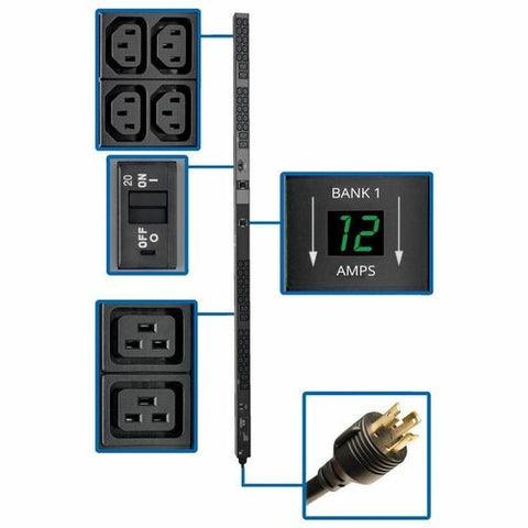 Tripp Lite by Eaton Metered PDUMV30HV2 48-Outlet PDU PDUMV30HV2