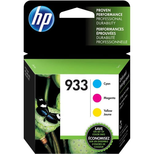 HP 933 3-Pack Cyan/Magenta/Yellow Original Ink Cartridges N9H56FN#140