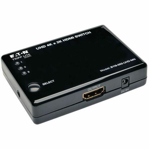 Tripp Lite by Eaton 3-Port HDMI Switch B119-003-UHD-MN