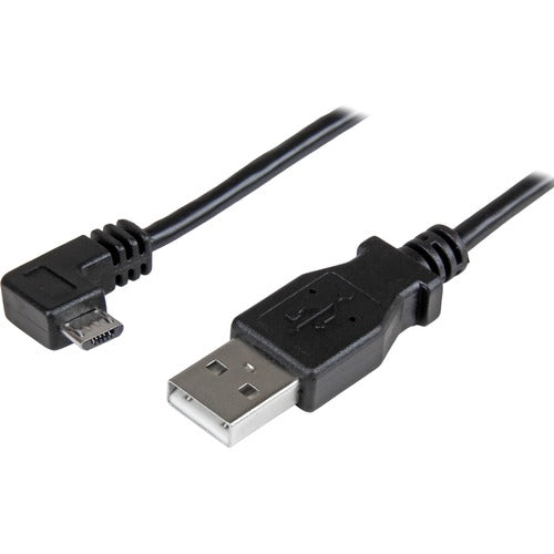 StarTech.com Micro-USB Charge-and-Sync Cable M/M - Right-Angle Micro-USB - 24 AWG - 2m (6ft.) USBAUB2MRA