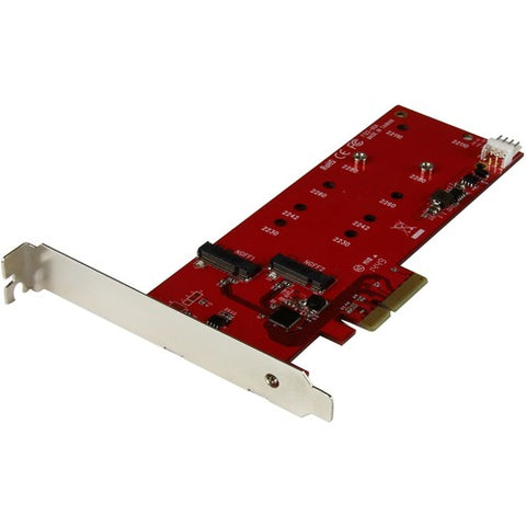 StarTech.com 2x M.2 SATA SSD Controller Card - PCIe PEX2M2