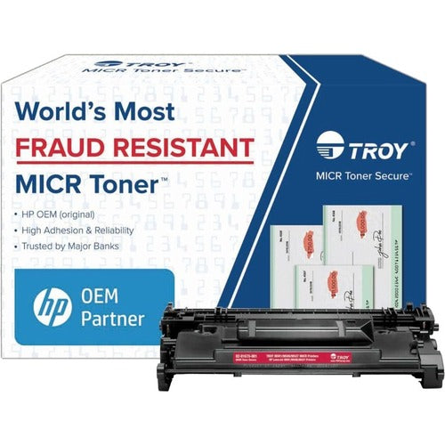 Troy M501/M506/M527 MICR Toner Secure Cartridge (Coordinating HP Part Number: CF287A) 02-81675-001