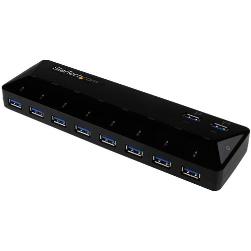 StarTech.com 10-Port USB 3.0 Hub with Charge and Sync Ports - 2 x 1.5A Ports ST103008U2C