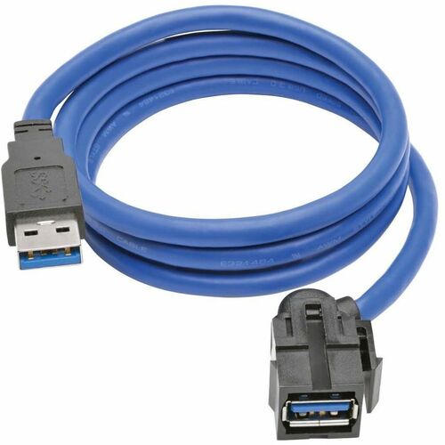 Tripp Lite by Eaton USB 3.0 SuperSpeed Keystone Jack Type-A Extension Cable (M/F), 3 ft U324-003-KJ