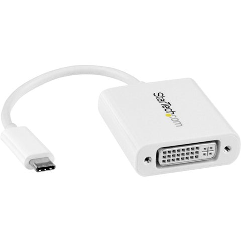 StarTech.com USB-C to DVI Adapter - White CDP2DVIW