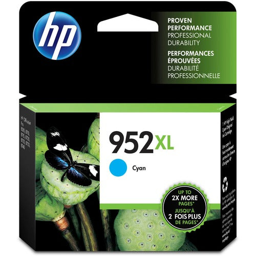 HP 952XL High Yield Cyan Original Ink Cartridge L0S61AN#140