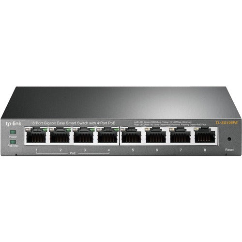 TP-Link 8-Port Gigabit Easy Smart Switch with 4-Port PoE TL-SG108PE