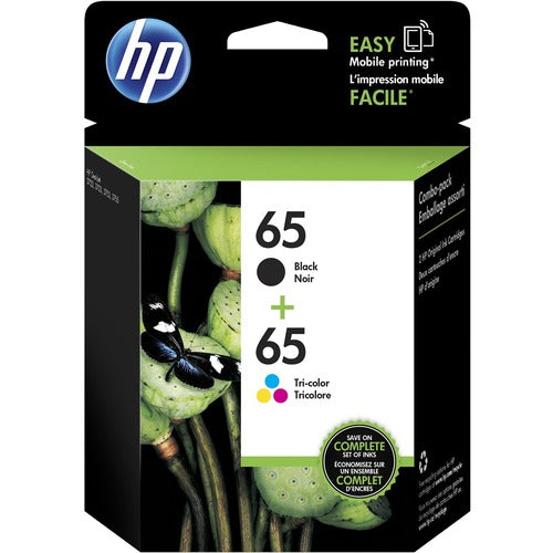 HP 65 2-pack Black/Tri-color Original Ink Cartridges(T0A36AN) T0A36AN#140