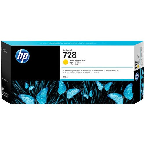 HP 728 300-ml Yellow DesignJet Ink Cartridge F9K15A