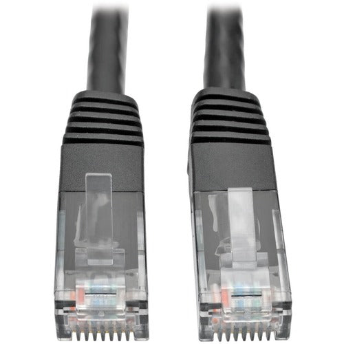 Tripp Lite by Eaton Cat6 Gigabit Molded Patch Cable (RJ45 M/M), Black, 10 ft N200-010-BK